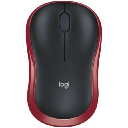 Logitech M185 Ratón Inalámbrico Ambidextro Rojo/Negro Logitech M185 Ratón Inalámbrico Ambidextro Rojo/Negro